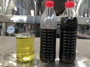 Pyrolysis_Oil_Tire_Oil_Vs_Final_Oil_Distillation